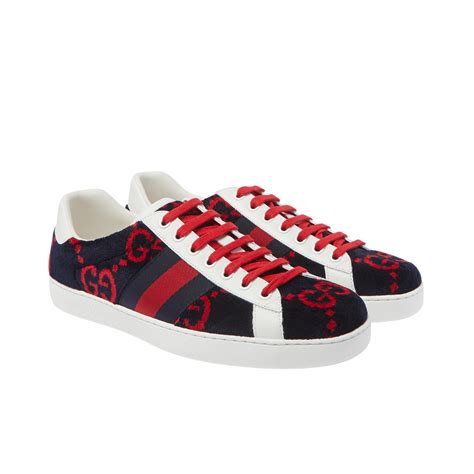 Gucci Web Accent Terry Cloth Sneakers 